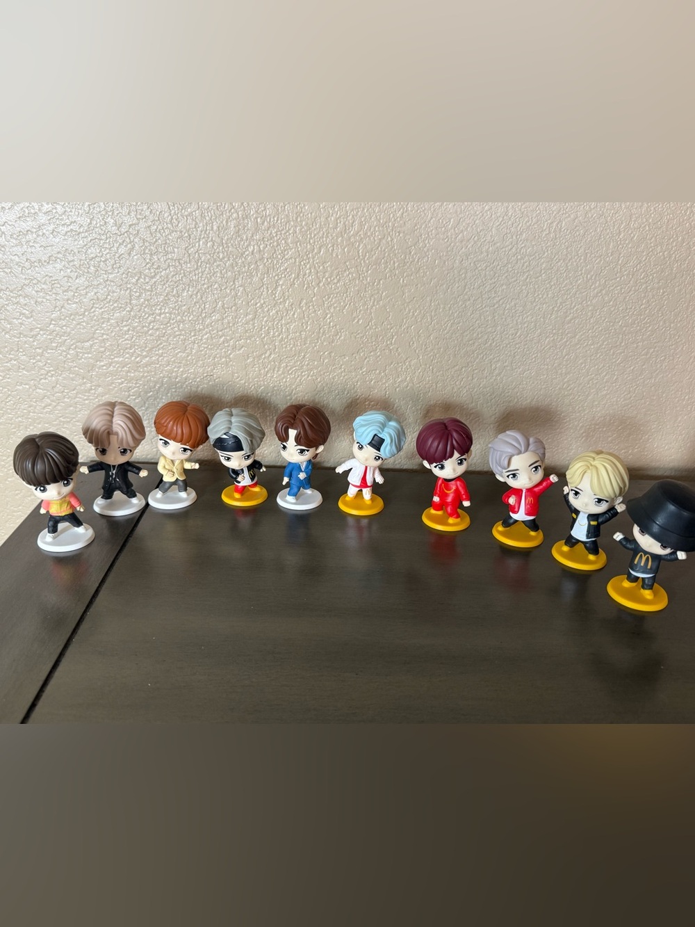 BTS TinyTAN McDonald’s Happy Meal Figures Lot of 10